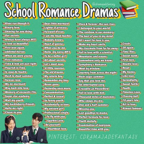 This catalog is made of cdramas for high school and college power couples 📚 High School Romance Kdrama, Always Have Always Will Chinese Drama, Chines Drama School Romance, High School Kdramas To Watch List, High School C Drama List To Watch, High School Chinese Dramas, High School Series To Watch, K Drama High School, High School Anime Recommendations