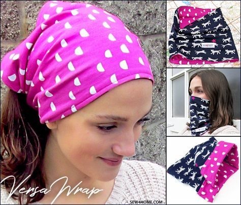 DIY Protection Supplies Patterns + Resources - Sew4Home Upcycling, Hair Covers, Face Wrap, Easy Face Mask Diy, Costura Diy, Easy Face Masks, Hair Cover, Diy Sewing Pattern, Fabric Suppliers