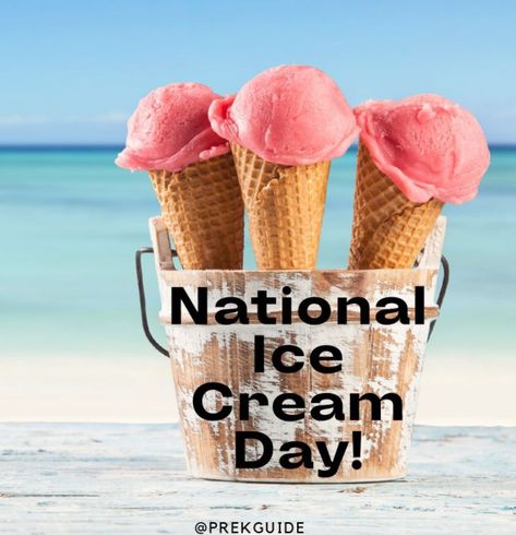 ways to celebrate ice cream day in Pre-K Cream, National Ice Cream Day, Ice Cream Day, National Days, Ice Cream, Quick Saves