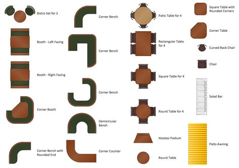 Restaurant Floor Plans Software | Design your restaurant and ... Restaurant Furniture Layout, Restaurant Floor Plan Layout, Restaurant Floor Plans, Restaurant Layout Plan, Restaurant Design Plan, Cafe Floor Plan, Cafe Plan, Restaurant Floor Plan, Restaurant Layout