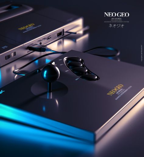NEO GEO Tribute on Behance Mexico, Industrial Design, Neo Geo, Classic Video, Classic Video Games, King Of Fighters, Game System, Classic Games, Retro Gaming