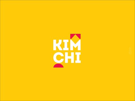 Branding for the Korean restaurant in the South of Kazakhstan.  Branding PRLX Studio Art Direction, creation logotype&branding 2016  www.instagram.com/kimchi.kz/ Logos, Korean Branding Food, Korean Restaurant Branding, Korean Branding Design, Korean Brand Logo, Korean Logo Design Branding, Korean Restaurant Logo, Korean Food Logo, Korean Logo Design