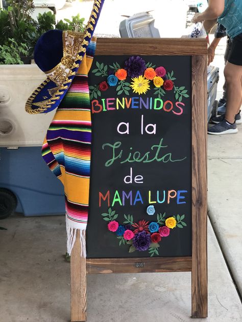 Fiesta Party Aesthetic, Male Mexican Theme Party, Fiesta Themed Photo Backdrop, Spanish Style Birthday Party, Mexican Decorations For Quinceanera, Latino Birthday Party Ideas, Fiesta Theme 18th Birthday Party, 50 Mexican Theme Party, 80th Birthday Mexican Theme