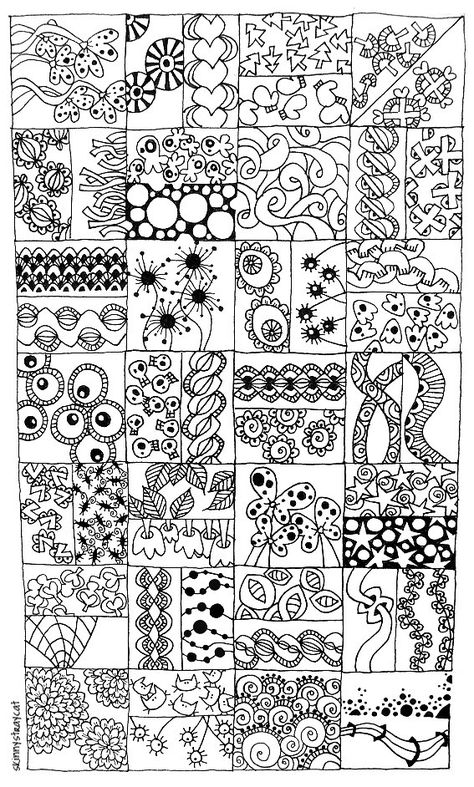 Croquis, Zen Doodle Patterns Tangle Art, Zentangle For Beginners, Paisley Drawing, Geometric Patterns Drawing, Easy Zentangle Patterns, Zen Doodle Patterns, Doodle Paint, Drawing Ideas List