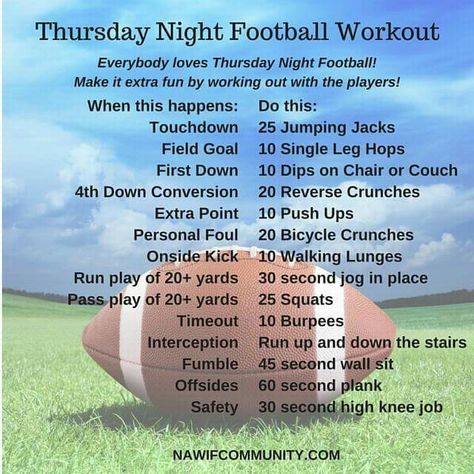 Thursday night football workout American Football Workouts At Home, At Home Football Workout, Football Workouts For Kids, American Football Workout, American Football Training Drills, Flag Football Workouts, American Football Workouts, Flag Football Drills For Kids, Football Workouts At Home