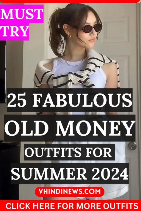 25 Quiet Luxury Old Money Outfits for Summer 2024: Look Expensive, Rich & Classy 67 Old Money Night Club Outfit, Casual Outfits That Look Expensive, Classy Outfits Old Money, Old Rich Outfits Summer, Summer Expensive Outfits, Quiet Money Outfits, Old Money Disney Outfits, Classy Luxury Outfit, Old Money Outfits On A Budget