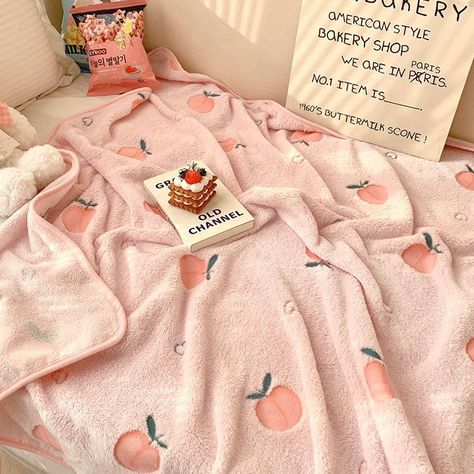 Pastel, Cute Blankets Pink, Cute Aesthetic Blankets, Cute Pink Blankets, Cute Blankets Aesthetic, Spring Blankets, Hidy Hole, Korean Blanket, Blankets Aesthetic