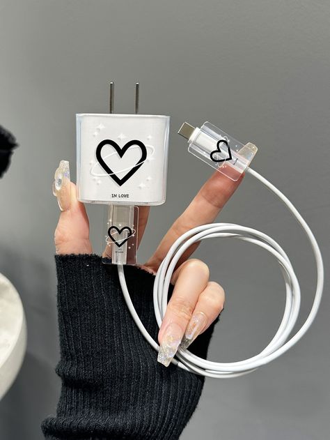 Cute Phone Charger, Cute Gadgets Cool Stuff, Phone Charger Aesthetic, Aesthetic Devices, Charger Protector, Cable Iphone, Apple Charger, Cable Protector, Accessoires Iphone