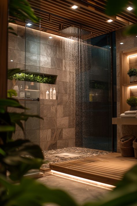 Organic Bathroom, Bathroom Interior Design Luxury, Luxury Bathroom Inspiration, Spa Style Bathroom, Spa Inspired Bathroom, Bathroom Modern, Bathroom Design Inspiration, Bathroom Design Luxury, Modern Bathroom Decor