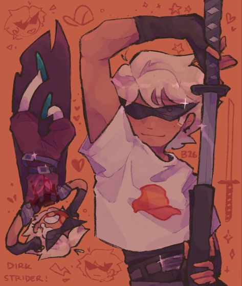 Kawaii, Tumblr, Bro Strider, Dirk Strider, Homestuck Characters, Drawing Examples, Home Stuck, Amazing Drawings, Art Style Inspiration