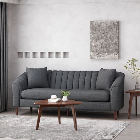 Trendy home decor modern living room space Sofa Set For Living Room, Luxury Mattresses, Square Arm Sofa, Sofa Set Designs, Wood Sofa, Three Seater Sofa, Furniture Factory, Blue Living Room, Sofa Decor