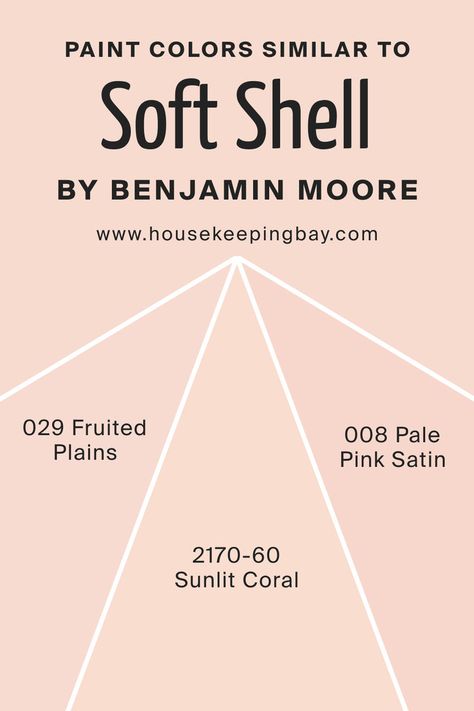 Colors Similar to Soft Shell 015    by Benjamin Moore Coral Paint Colors, Coral Paint, Soft Corals, Pink Swirls, Soft Shell, Paint Colors For Home, Trim Color, Peachy Pink, Coordinating Colors