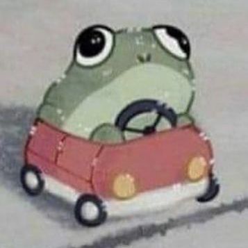 ✨Frog in car pfp✨ Frog In Car, Car Pfp, In Car, So Happy, Google Image