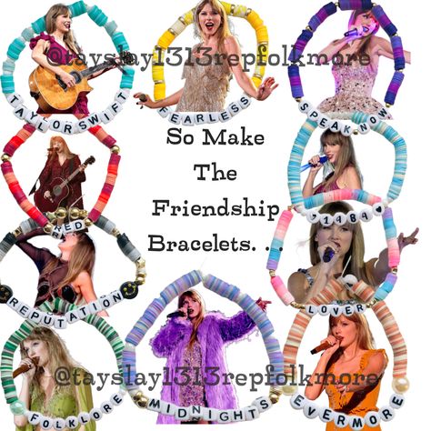 Eras Tour Movie Bracelets, Era Tour Bracelets, Eras Tour Movie, So Make The Friendship Bracelets, Make The Friendship Bracelets, Swift Bracelets, Bucket Ideas, Bracelet Idea, Bracelets Designs