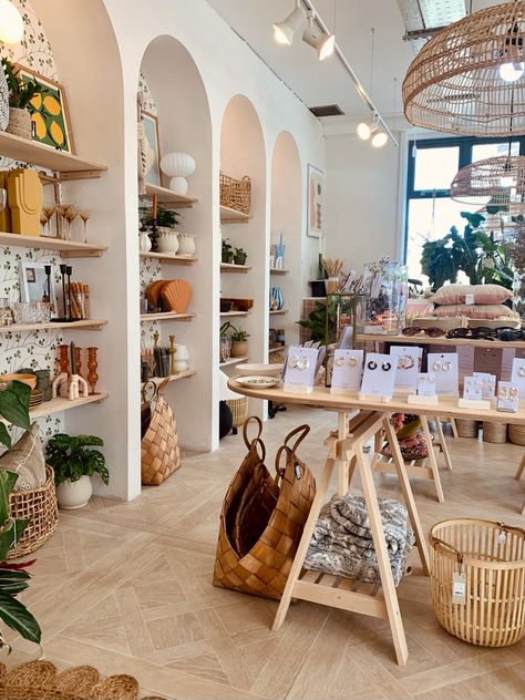 Shop Studio Ideas, Craft Shop Interior Design, Small Boutique Ideas Retail Store Design Shop Displays, Cute Gift Shop Ideas, Home And Lifestyle, Small Gift Shop Interiors Space, Gift Shop Displays Retail Stores, Retail And Cafe Store Design, Retail Store Inspiration