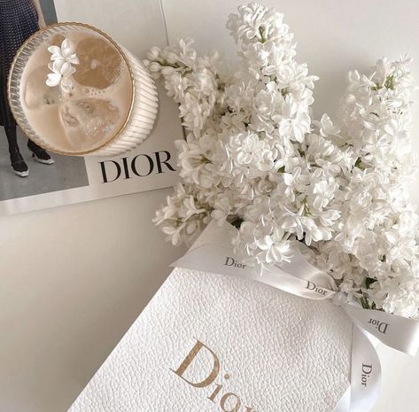 Dior, Coffee, Flowers