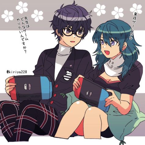 Byleth and Joker playing the Switch | Super Smash Brothers Ultimate | Know Your Meme Playing Nintendo Switch Pose, Pichu Pokemon, Inuyasha Cosplay, Super Smash Bros Brawl, Super Smash Bros Videos, Persona 5 Anime, Nintendo Super Smash Bros, Persona 5 Joker, Shin Megami Tensei Persona