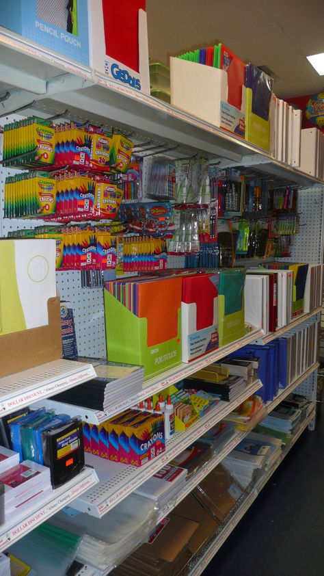 supplies School Supplies Store Interior Design, School Supplies Shop Interior, School Supplies Store, Retail Store Layout, Stationery Store Design, Store Shelves Design, Shop Shelving, School Supply Store, Grocery Store Design