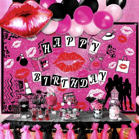 PRICES MAY VARY. Mean Girls ! Our mean girl party balloons will bring dreamy and beautiful embellishment to your party. 【Mean Girl Birthday Party Decoration】Birthday party supplies for mean girl party supplies is perfect for girls and women birthday decorations, such as burn book party, princess themed party, girl birthday party, at the girls night, or ladies night favors Looking for cute sleepover party supplies for girls. 【You will get】: 1x Red Lips Balloon, 30 x Latex Balloons, 1 x Mean Girl Mean Girl Birthday Party, Mean Girl Party Theme, Mean Girl Birthday Theme, Mean Girl Party, Mean Girls Party Theme Ideas, Mean Girls Birthday Party Theme, Mean Girls Party Decorations, Mean Girls Birthday Party, Mean Girls Birthday