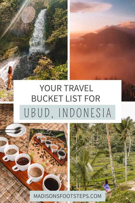 4 day Ubud itinerary. How to spend 4 days in Ubud Ubud Bali Itinerary, Things To Do In Ubud, Ubud Itinerary, Forest Sanctuary, Mount Batur, Bali Style Home, Sanur Bali, Things To Do In Bali, Ubud Indonesia