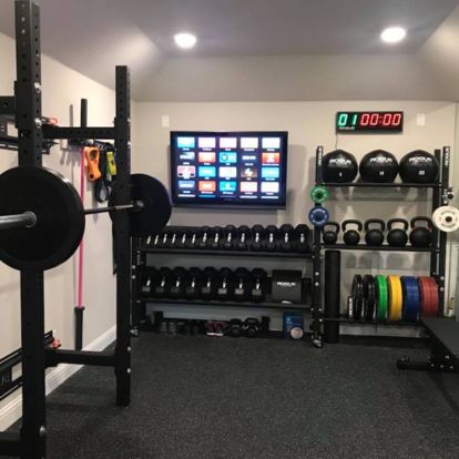 Ruang Gym, Small Home Gyms, Garage Gyms, Casa Garage, Home Gym Basement, Dream Home Gym, Home Gym Garage, Workout Room Home, Diy Home Gym