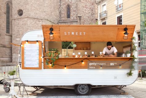 Stock Photo : Young entrepreneurs Food truck Food Truck Business Plan, Foodtrucks Ideas, Boutique Patisserie, Coffee Food Truck, Mobile Cafe, Food Vans, Mobile Coffee Shop, Coffee Trailer, Coffee Van