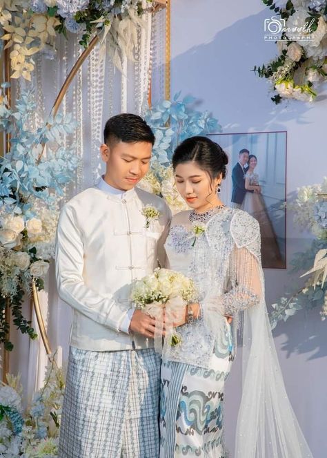 Burma Wedding Dress, Wedding Dresses Myanmar, Myanmar Wedding Dress Photo, Wedding Myanmar Dress, Myanmar Pre Wedding Photo, မဂ်လာဆောင် Photo Myanmar, Burmese Wedding Dress, Myanmar Wedding Dress Design, Myanmar Wedding Photo