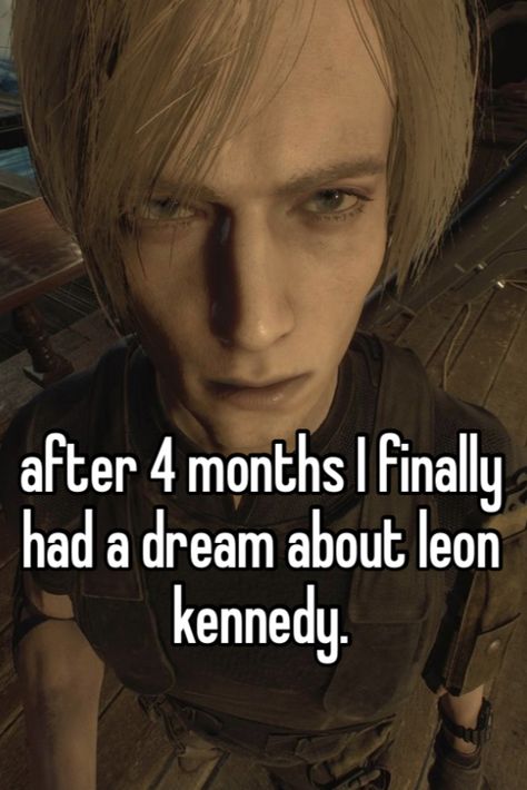 I dont really remember but he was like a father figure and it was a simulated video game we were trapped in and these fuckers with guns were trying to kill us in a horror movie type of house 👍 i remember him looking hot and pushing me off the top of a waterfall Leon, Resident Evil Leon, Japanese School, Fictional Crushes, Father Figure, A Father, Silly Me, Horror Movie, Resident Evil