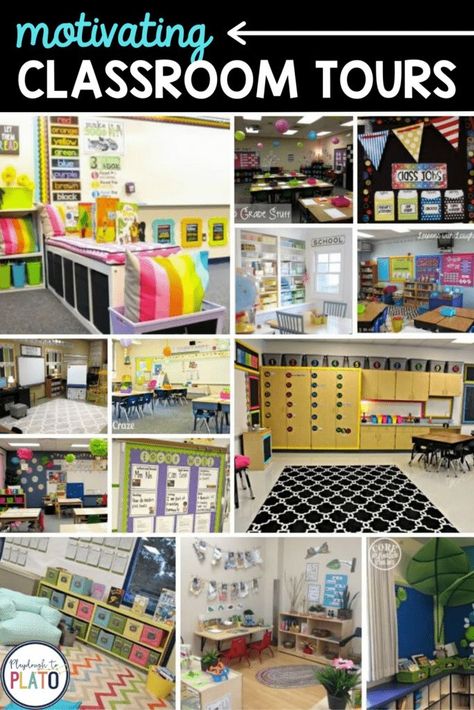 Whether you’re a fan of bright, bold colors or you prefer minimalist neutrals, we’ve got you covered. These 20 classroom tours include something for everyone.Find a favorite and then click through to check out all of their inspiring details. Perfect for new teachers or veteran teachers ready to change it up! #classroomdecor #newteachers Plato, Number Games For Kids, Kindergarten Classrooms, Elementary Classroom Themes, Playdough To Plato, Diy Classroom Decorations, Classroom Tour, Science Activity, Third Grade Classroom