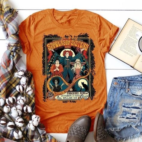 Halloween Shirt | Wish Comic Graphic, Sanderson Sisters Shirt, Hocus Pocus Shirt, Boutique Shirts, Faith Clothing, Sisters Funny, Sanderson Sisters, Faith Shirt, Sister Shirts