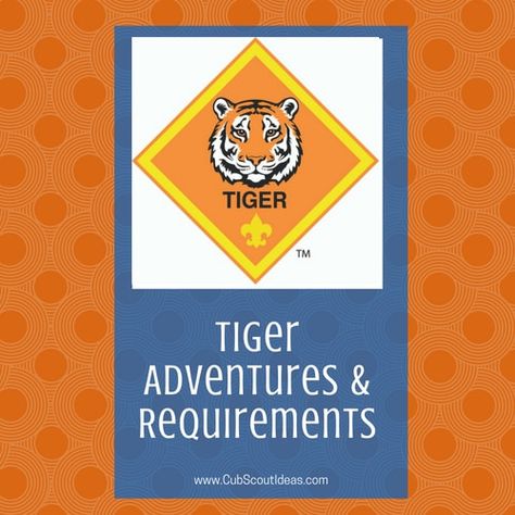 Find out about the Cub Scout Tiger adventure, . Check out the ideas and activities to fulfill the requirements. #CubScouts #CubScout #Scouting #Tiger #Tigers #TigerCubScouts Tiger Cub Scouts Activities, Lion Scouts, Cub Scout Badges, Boy Scout Activities, Boy Scout Badges, Cub Scouts Wolf, Tiger Scouts, Cub Scouts Tiger, Wolf Scouts