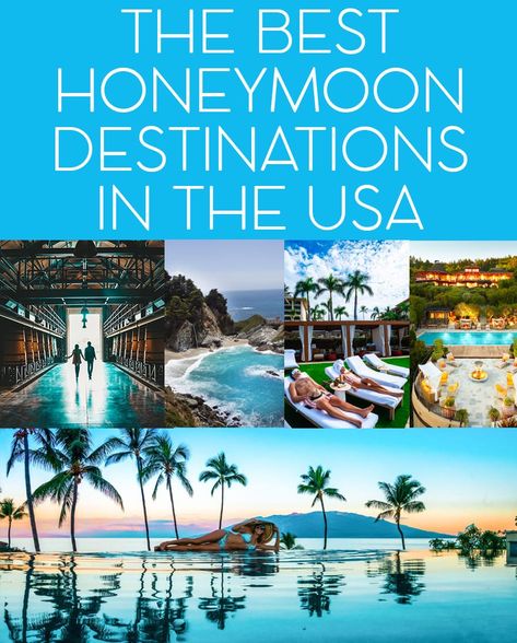 US News & World Report's Ranking of the Best Honeymoon Destinations for 2020 - JetsetChristina Honeymoon Destinations Usa, Honeymoon Usa, Best Places To Honeymoon, Top Honeymoon Destinations, California Honeymoon, Honeymoon Inspiration, Best Travel Credit Cards, Honeymoon Vacations, Best Honeymoon Destinations