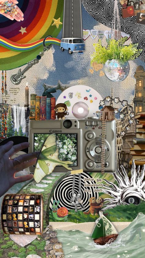 #myfirstshuffle #fantasy #dreamcore #escape #aesthetic #vibes #memories #maximalism #wallpaper #collageart  (reposting bc of mistake lel) Collage Art, Maximalism, Maximalism Wallpaper, Escape Aesthetic, Aesthetic Vibes