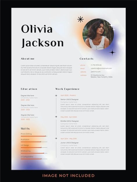 Modern gradient cv vector template | Premium Vector #Freepik #vector #brochure #paper #resume #cv Modern Curriculum Vitae, Marketing Resume Template, Marketing Cv Template, Vintage Resume Design, Graphic Design Curriculum Vitae, Graphic Resume Design, Fashion Cv Layout, Cv Template Design, Cute Cv Design