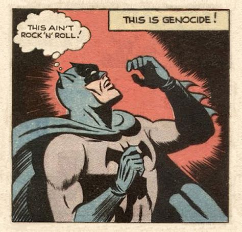 Batman "This ain't Rock 'n' Roll!!" - Imgur Comic Pop Art, Comic Book Panels, Where Is My Mind, Pop Art Comic, Im Batman, Dc Memes, Old Comics, Retro Comic, Pulp Art