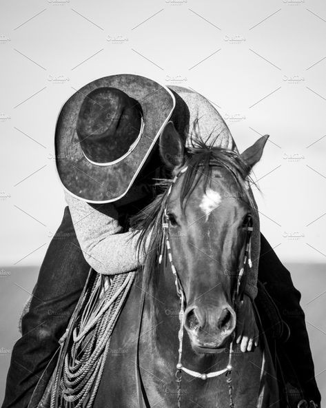 Ad: Stock Photo - Cowboy by greengoldandblues on @creativemarket. Stock Photo - Cowboy Western Photoshoot Ideas, Horse Senior Pictures, Cowboy Photography, Horse Riding Aesthetic, Ranch Horse, Horse Cowboy, Western Photoshoot, Playlist Covers Photos, Western Photo