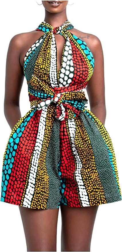 African Print shorts play suit romper African Print Fashion Tops, African Print Jumpsuits For Women, African Romper, African Jumpsuits For Women, African Wear For Women, African Jumpsuit, Kitenge Designs, African Print Jumpsuit, Matric Dance