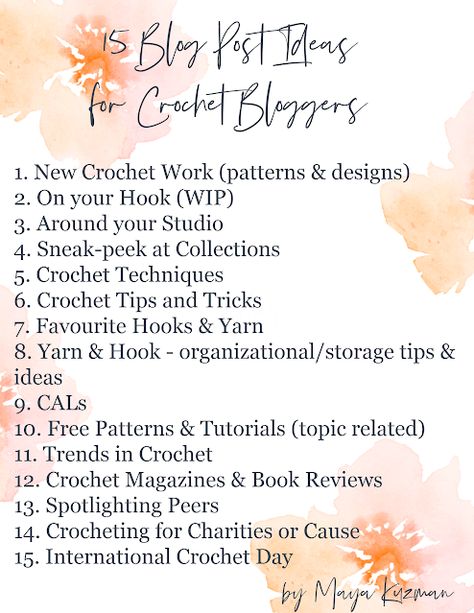 Little Treasures: 15 Blog Post Ideas for Crochet Bloggers Crochet Instagram Content Ideas, Crochet Social Media Content, How To Write Crochet Patterns, Crochet Captions For Instagram, Crochet Content Ideas, Crochet Instagram Post Ideas, Sunflower Granny Square Pattern, Instagram Ads Ideas, Crochet Sunflower Granny Square