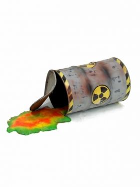 Radioactive spillage barrel prop... this would be great on the front porch for guests to see as they arrive. Radioactive Waste, Mad Scientist Lab, Scientist Lab, Science Fun, Magic School Bus, How To Make Slime, Halloween Party Themes, Space Party, Space Science