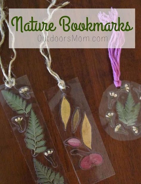 Forest School Activities, Nature Bookmarks, Nature School, Nature Camping, How To Make Bookmarks, Nature Activities, Nature Kids, Camping Crafts, Camping Art