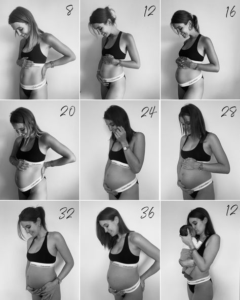 Maternity Timeline Photos, Monthly Pregnant Photos, Belly Update Pictures, Pregnant Pics Ideas, Calvin Klein Bump Pictures, Bump Pics Monthly, Baby Bump Month By Month, Pregnancy Photos Monthly, Growing Bump Pictures