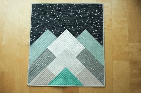Misty Mountains | A Quilt Pattern - Patchwork and Poodles Patchwork, Quilt Pattern For Men, Mountain Quilt Pattern, Boys Quilt Patterns, Mountain Quilts, Misty Mountains, Quilt Square Patterns, Barn Quilt Patterns, Blanket Ideas