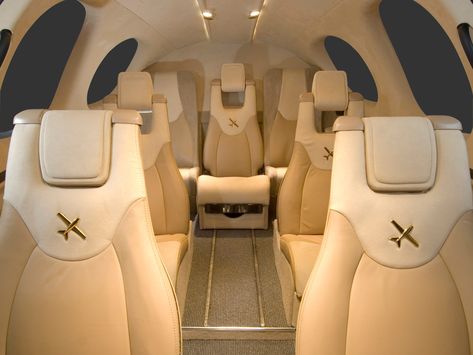 Cirrus Vision Private Jet Cirrus Vision Jet, Private Plane Interior, Vision Jet, Small Private Jets, Plane Interior, Honda Jet, Interior Video, Personal Jet, Airplane Interior