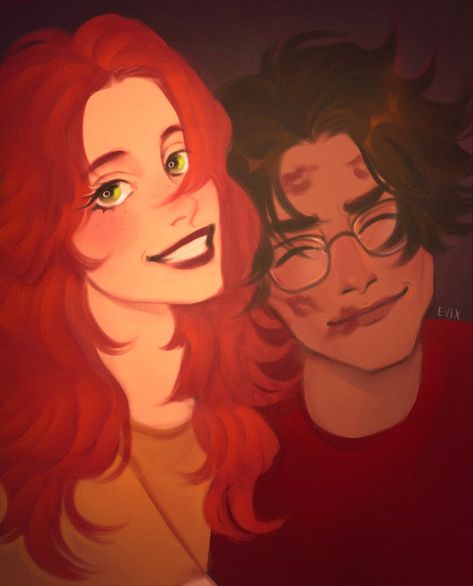 James And Lily, Marauders Fan Art, Lily Potter, Harry Potter Artwork, Potter Art, Harry Pottah, All The Young Dudes, Lily Evans, Harry Potter Marauders