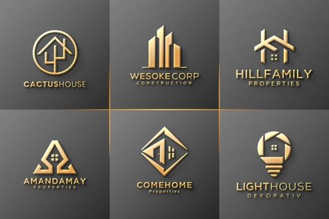 Logo For Construction Company, Logo Design Construction, Graphic Design Is My Passion, Construction Company Logo, Inmobiliaria Ideas, Construction House, Property Logo, Music Logo Design, Construction Logo Design