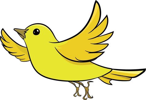 Yellow Sparrow Bird Flying in Sky Cartoon Bird Flying, Flying Bird Vector, Birds Clipart, Bird Flying, Sparrow Bird, Bird Clipart, Cartoon Birds, Yellow Bird, Bird Drawings