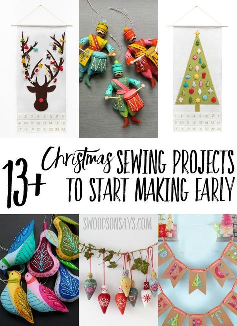 Couture, Sewing Christmas Projects, Sewing Christmas, Christmas Sewing Projects, Start Sewing, Christmas Quilt Patterns, Trendy Sewing, Beginner Sewing Projects Easy, Christmas Sewing