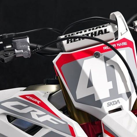 SKDA Moto Creative on Instagram: "Timeless perfection for our CRF gang. 😏

Six unique colorways. 🎨

'AERO' CR/CRF, get it now at skda.com

#honda #crf #motographics #decals #graphics #mxgraphics #mxdecals" Instagram, Honda Crf, Get It Now, Get It, On Instagram