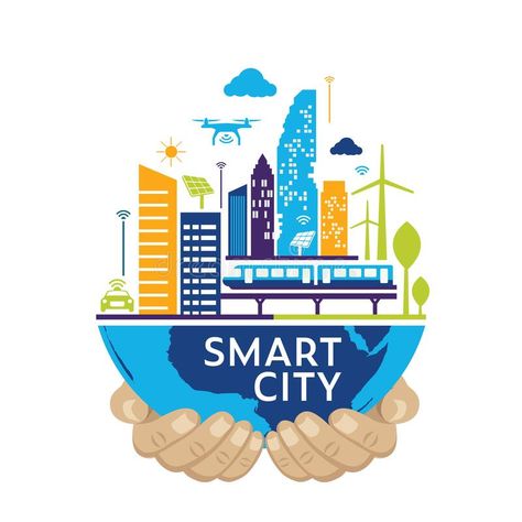 Smart city, Modern city, Concept Design Vector illustration. Smart city, Modern #Sponsored , #Ad, #SPONSORED, #city, #Vector, #illustration, #Modern Smart City Drawing, Green City Drawing, City Concept Design, Smart City Illustration, Smart City Design, Poster Concept Design, City Logo Design, City Logos Design, City Concept