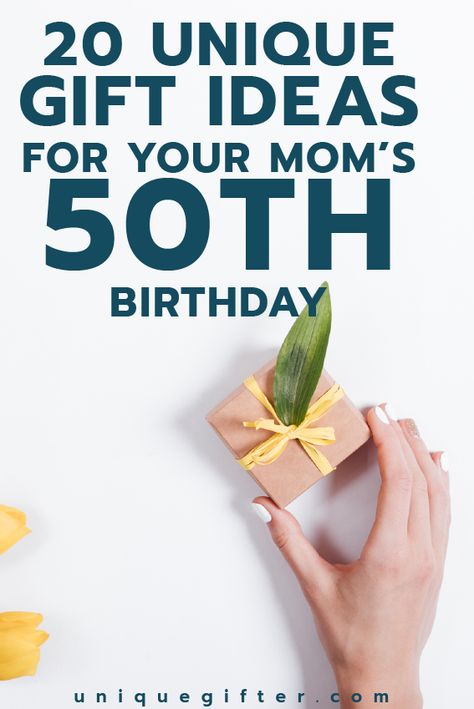 Gift ideas for your Mom's 50th birthday | Milestone Birthday Ideas | Gift Guide for Mom | Fiftieth Birthday Presents | Creative Gifts for Women | Gifts for Mothers | Gifts for Moms Amigurumi Patterns, Milestone Birthday Ideas, Birthday Present Ideas For Women, Moms 50th Birthday Gift, 50th Birthday Gifts Diy, Gift Ideas For Your Mom, 50th Birthday Gift Ideas, 50th Birthday Women, 50th Birthday Presents